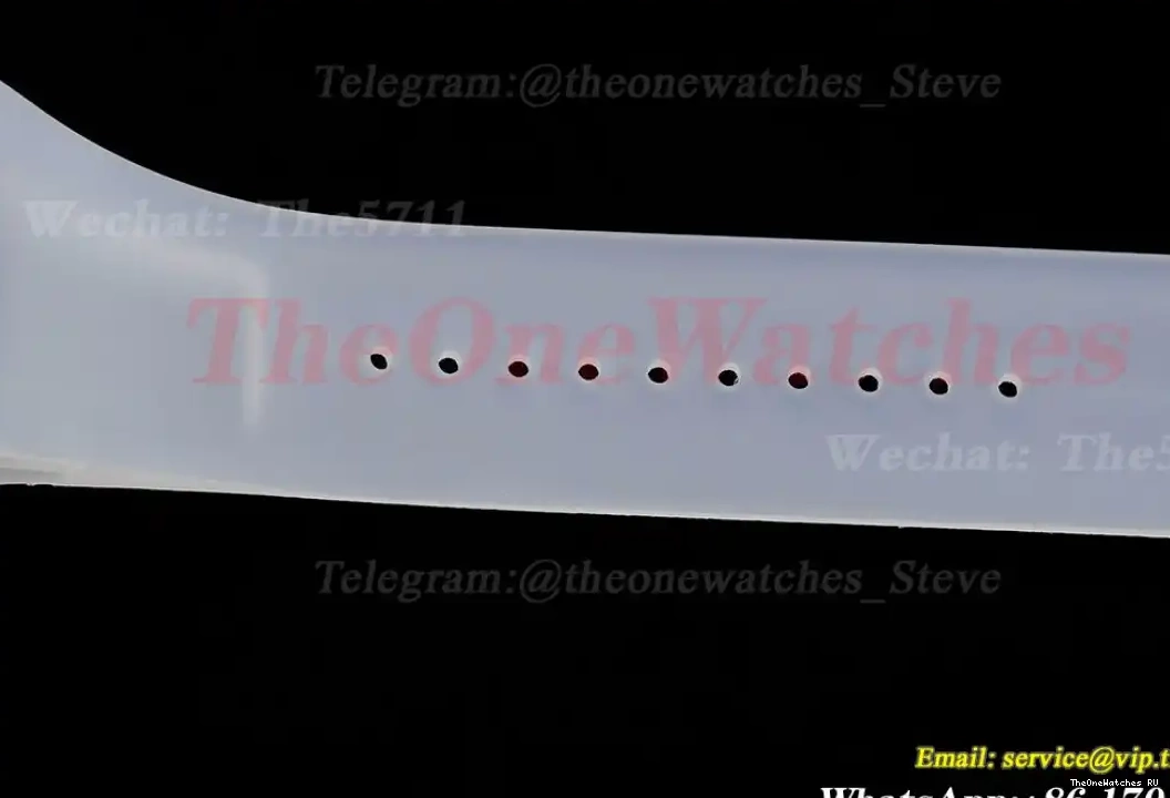  RM055 Sonic Skeleton on Dial Transparent Rubber Transparent  RMUL2 Clone strap 0412